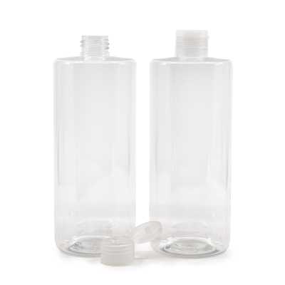 Plastová fľaša, priehľadná, flip top priehľadný, 500 ml