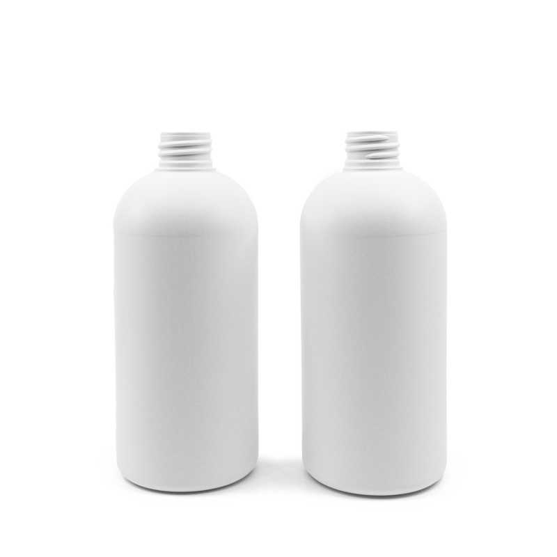 Plastová fľaška HDPE 28/410, biela, 500 ml