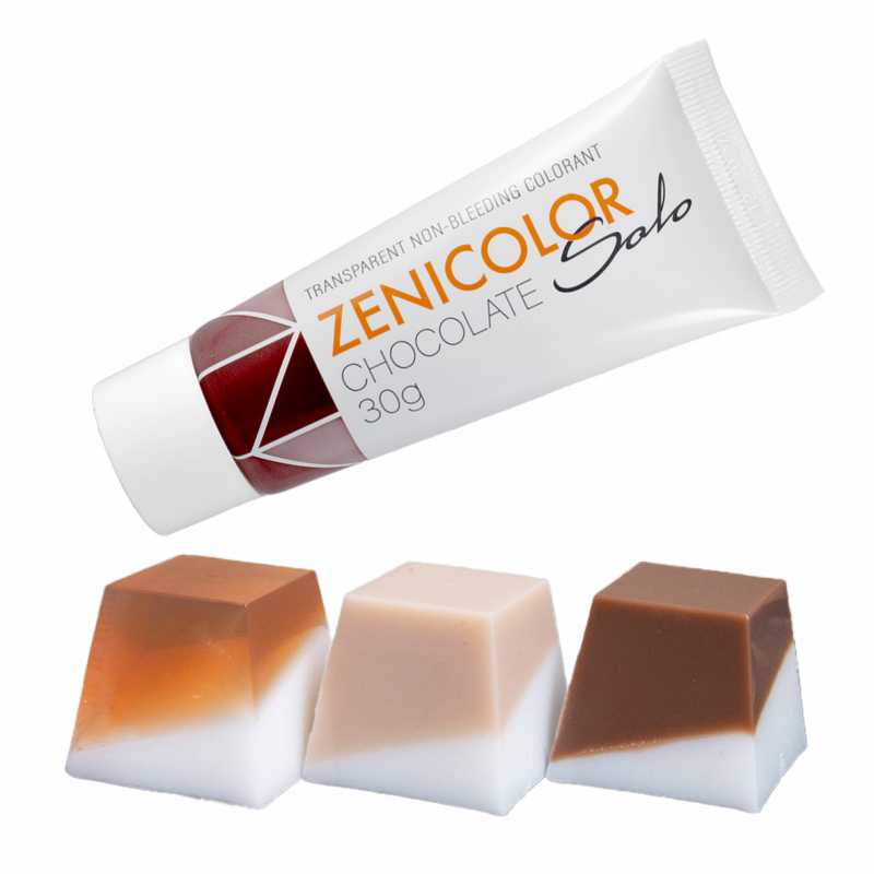 Farbivo do mydlovej hmoty, ZENICOLOR SOLO 30g, Chocolate