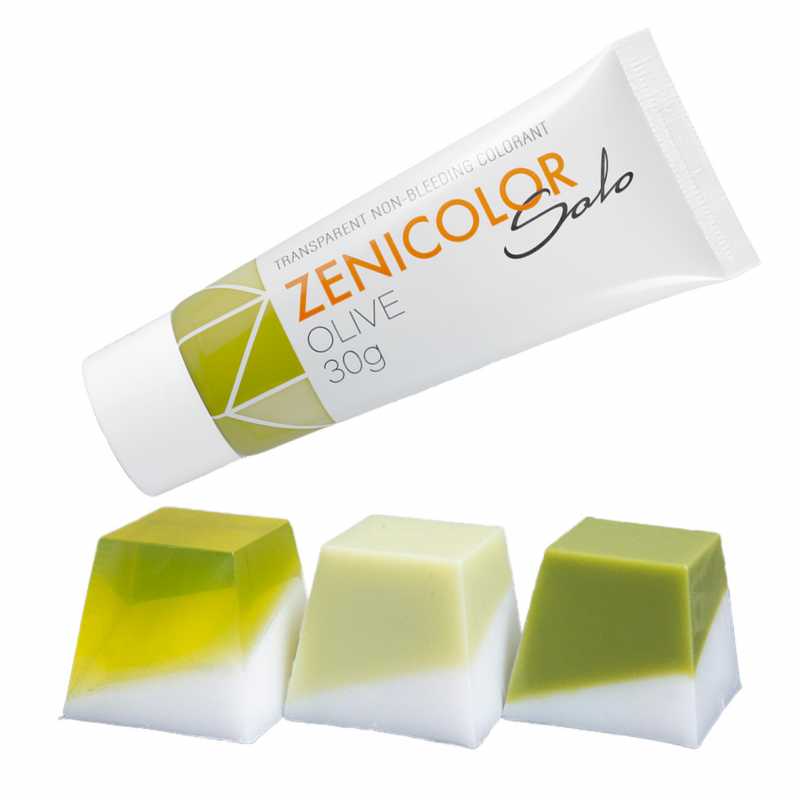 Farbivo do mydlovej hmoty, ZENICOLOR SOLO 30g, Olive