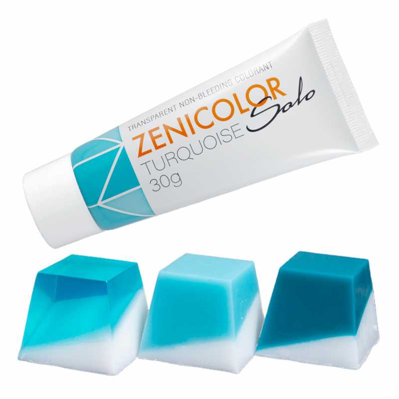 Farbivo do mydlovej hmoty, ZENICOLOR SOLO 30g, Turquoise